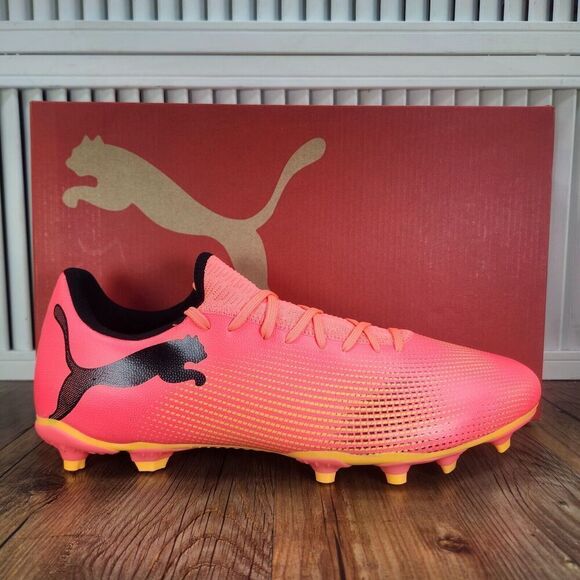 PUMA Future 7 Play FG/AG 107723 03 Mens 11.5 Sunset Glow Black Soccer Cleats NEW PUMA Future 7 Play FG/AG 107723 03 Mens 11.5 Sunset Glow  main image 4